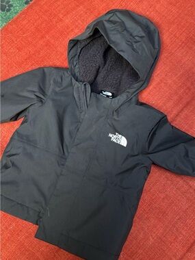 The North Face Black Hooded Kids Puffer Jacket